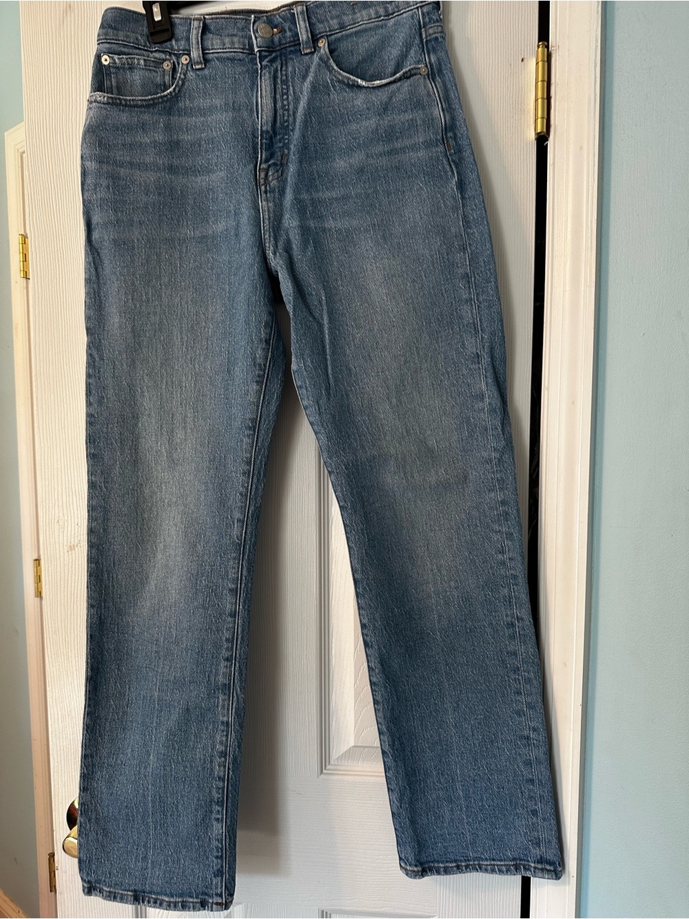 Madewell light blue 90s Straight Jeans